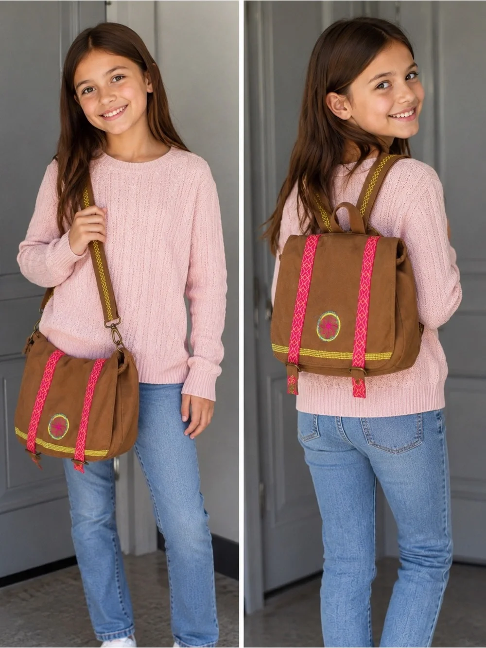 American Girl Lea Clark Convertible Crossbody Backpack Bag